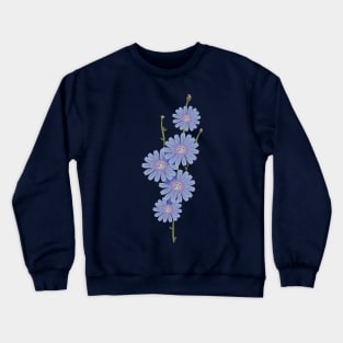 Chicory a bouquet of blue flowers Crewneck Sweatshirt